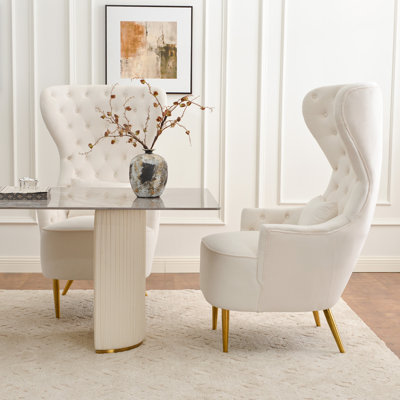 Flaxville Tufted Wingback Chair