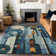 Machine Washable Indoor/Outdoor Cicel ACN1125 Blue Rug