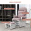 Chaise berçante de chambre de bébé avec repose-pieds, coussin rembourré épais et base en bois (chaise)-573378768-573378734