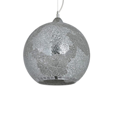 Gingrich 1 - Light Nickel Sphere Pendant