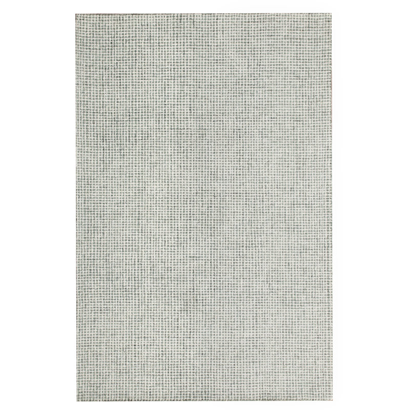 Abstract Contemporary Grid Handmade Wool Blend Area Rug, Runner 2'6" x 8', Rust/Beige