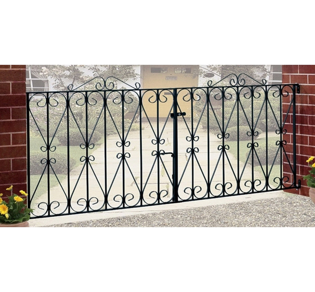 Uriegas Scroll Metal Driveway Gate 91cm High