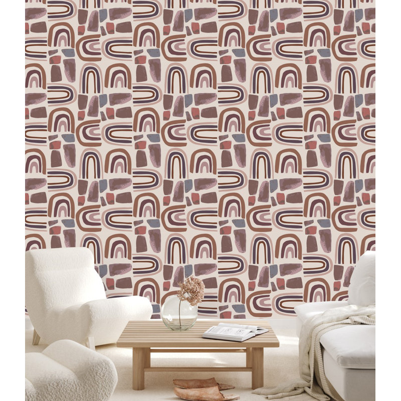Kawsar Peel & Stick Geometric Tile, 2.08' W x 10.42' L
