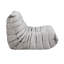 Siège confortable en microfibre gris, siège antidérapant, siège relaxant, fermeture à glissière, fauteuil d'appoint élégant-1741720971