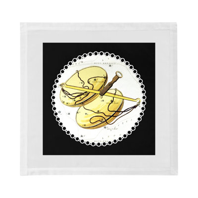 Serviettes de table en satin de coton Zodiac Libra