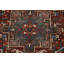 Tapis unique en laine noué à la main de style années 1950 de 4 pi 7 po x 6 pi 3 po Babett