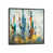 Dark Rustic Wood Floater Framed Canvas