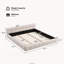 Lit King élégant en chenille beige à motif damier, beige-1608784869-1608784870