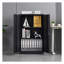 Armoire de rangement en métal noir avec portes verrouillables - Classeur pliable avec tablette réglable pour l'organisation du bureau à domicile, de l'école et du garage