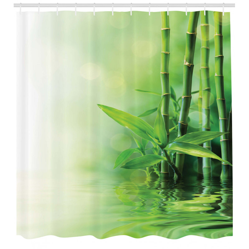Shower Curtain with Hooks Included, 70" H x 69" W