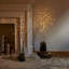 Branches de bouleau éclairées 100 lumières à DEL avec minuterie, branche artificielle à piles avec lumières chaudes et branches de saule pour la chambre à coucher, foyer, décoration de Noël-183177984