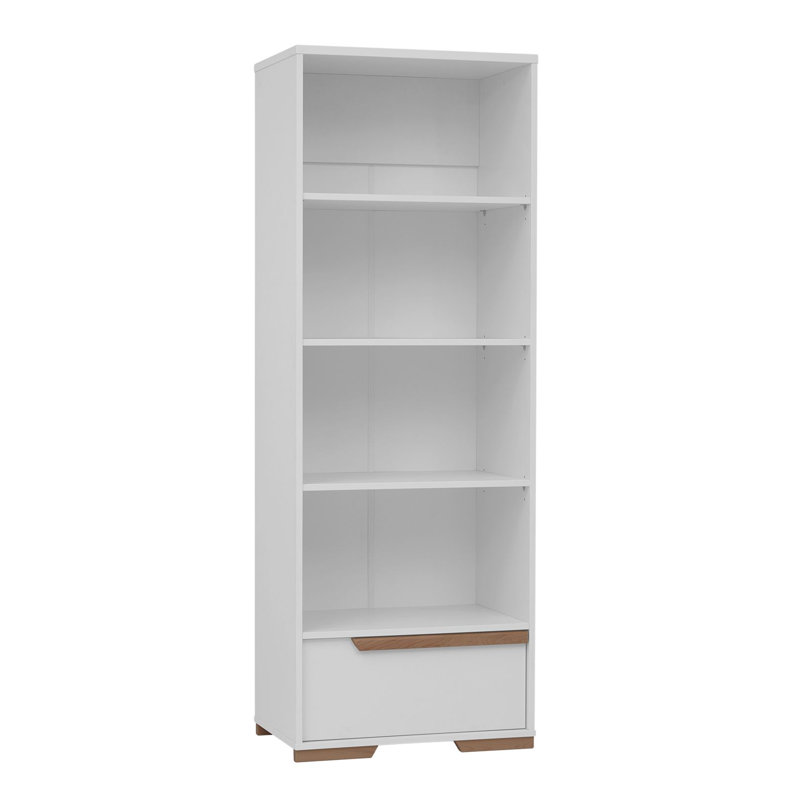 Gerke 195cm H x 70.5cm W Standard Bookcase, White