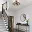 3-light Farmhouse Semi Flush Mount