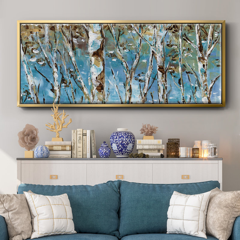 Winter Birch- Framed Canvas