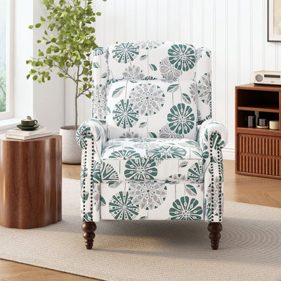 Fauteuil inclinable rembourré à dossier manuel