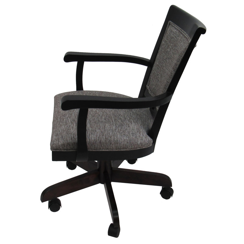 Fauteuil rembourré Lapradd, Gris, Noir