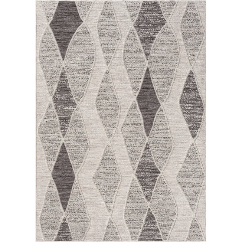 Christhoper Geometric High-Low Indoor/Outdoor Area Rug, Rectangle 5' x 7'