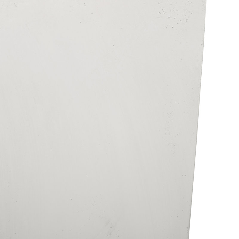Pot à fleurs en béton léger, H 32,5 po x l 13 po x P 13 po, Blanc mat