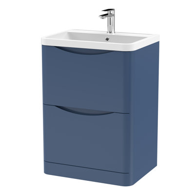 Lunar 600mm Single Bathroom Vanity with Integrated Polymarble Basin