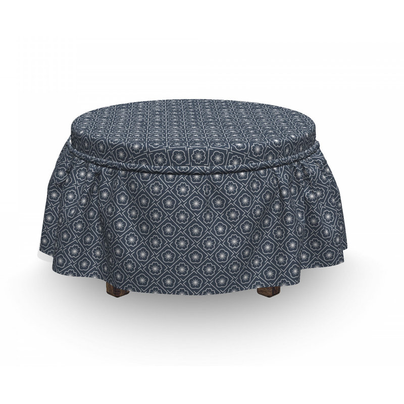 Box Cushion Ottoman Slipcover