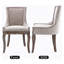Ensemble de 4 chaises d'appoint en lin Siersha-1126697291
