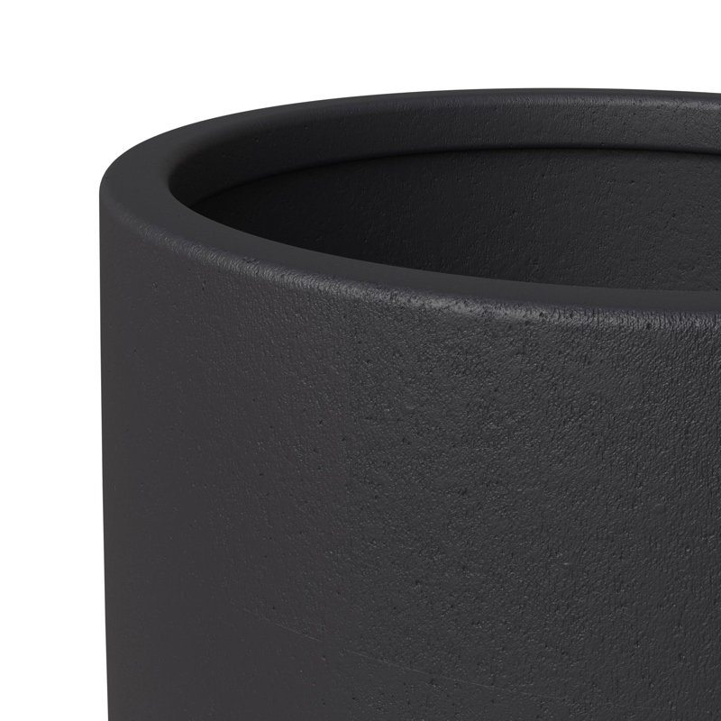 Pot à fleurs Roshini, Noir, H 23,6 po x l 13,4 po x P 13,4 po