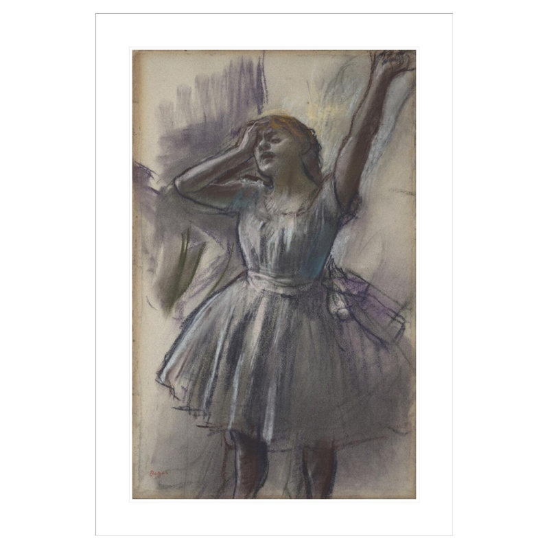 «Dancer Stretching» par Edgar Degas, impression giclée sur cadre, H 41,5 po x l 29 po