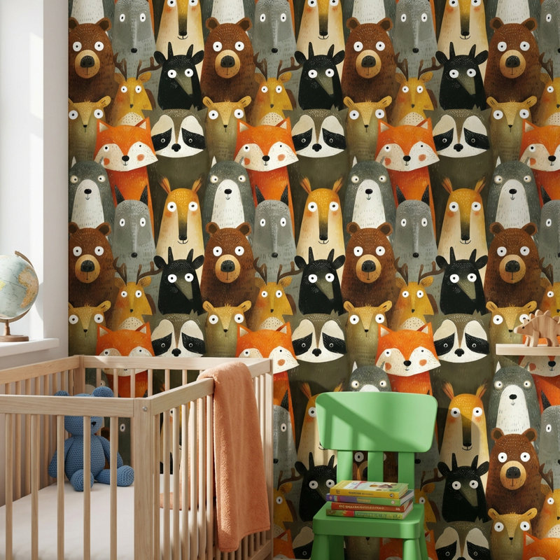 Papier peint animaux fantaisistes, Non tissé, non collé