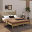 Grand lit plateforme en bois