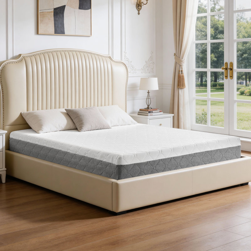 Matelas mi-ferme en mousse à mémoire de forme dans une boîte avec support ferme pour le corps, Lit simple, 5"