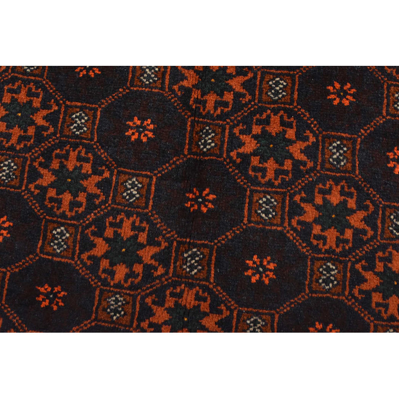 Tapis bleu unique de 3 pi 4 po x 6 pi 2 po