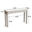 Console Mid-Century avec miroir en bois massif-59997261