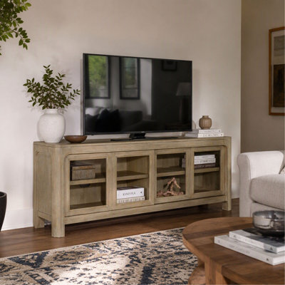 Flores Weathered Mango 71 Inch 2-Door TV Stand, Media Console for Living Room