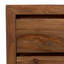 Table de chevet 2 tiroirs en bois massif brun Kanwal