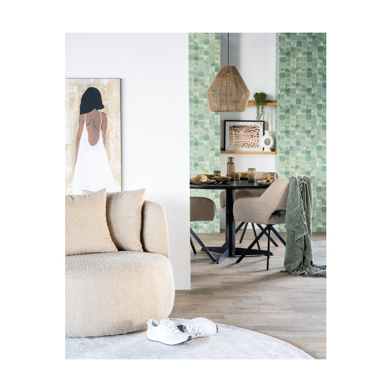 Fabio Upholstered Arm Chair, Sand