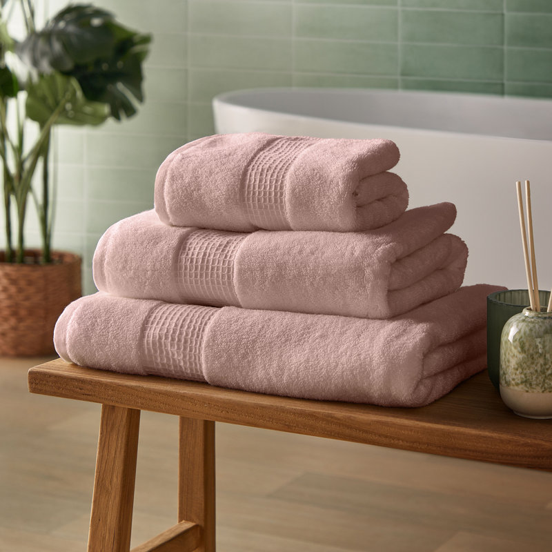 Silentnight Luxury Waffle Pure Cotton Bath Sheet, White, Bath Towel - 1 Piece
