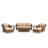 Ensemble de conversation en rotin 8 pièces avec coussins Sunbrella, table basse, repose-pieds stationnaires, table d’appoint Cayman