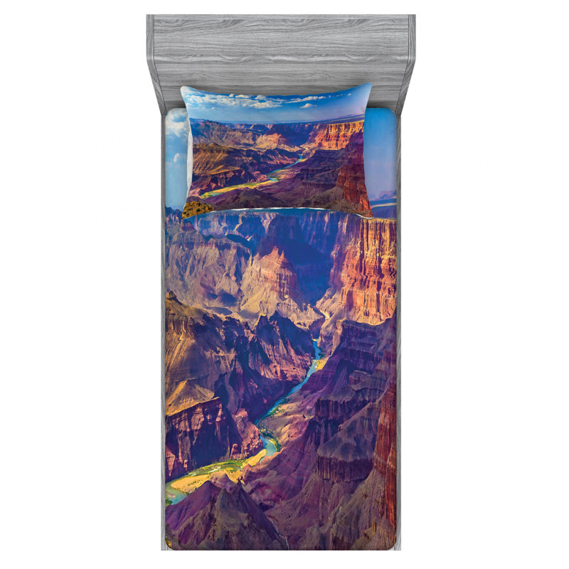 Microfiber Sheet Set, Twin Sheet Set with Fitted Sheet