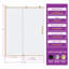 Porte de douche coulissante simple sans cadre avec verre transparent 55 "- 59" x H 75 "-94489781