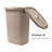  60L Slim Laundry Hamper, Clothes Basket, Lid, Wicker Style, Plastic-73408765