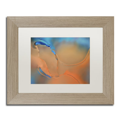 «Blue and Orange Flow», reproduction de photo sur toile encadrée