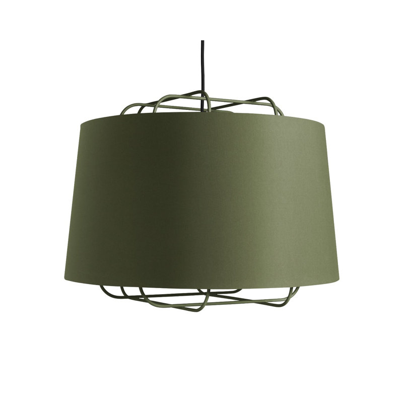 Perimeter 1 - Light Pendant, Olive, 17" H x 23" W x 23" D
