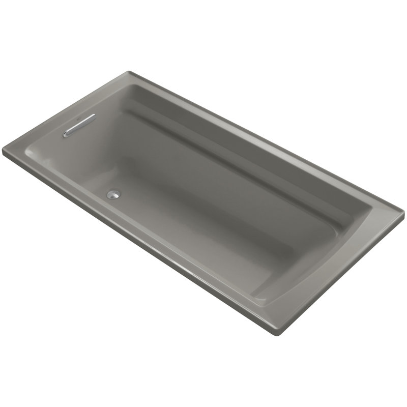 Archer 72" x 36" Drop-In Bathtub, Cashmere