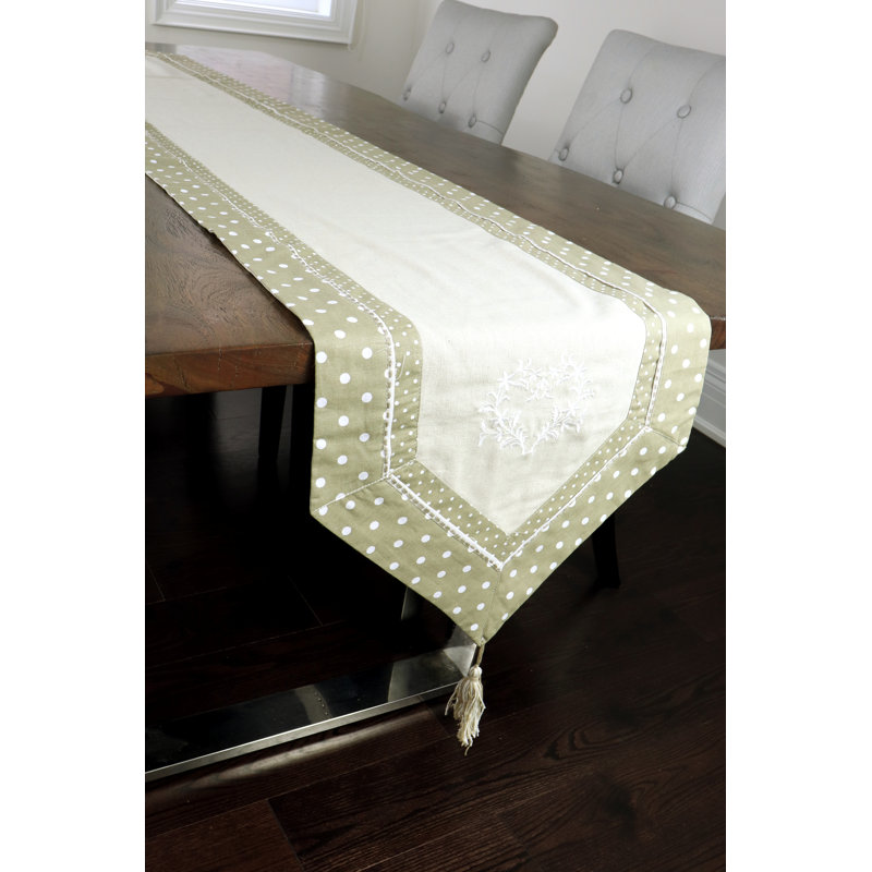Chemin de table Loosestrife, L 45 po x l 16 po, Taupe