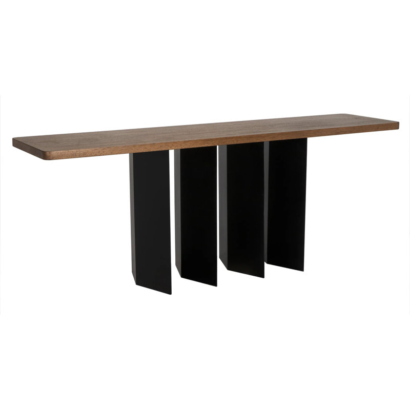 Delta 80'' Solid Wood Top Console Table