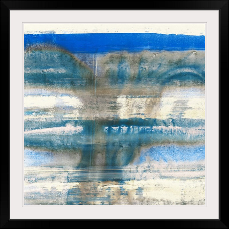 « i » par pi galerie,, reproduction d’art Swim, H 32 po x l 32 po x P 1 po, Cadre noir