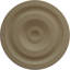 Médaillon de plafond Endurathane Maria, DO 9 5/8 po x P 1 1/8 po (convient aux auvents jusqu'à 1 3/4 po), pot peint au fini craquelé peint à la main-27779792