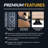 Hathaway Fullerton 48-in Foosball Table, Arcade Table Soccer for Game Rooms, Includes (2) 36-mm ABS Foosballs, Driftwood