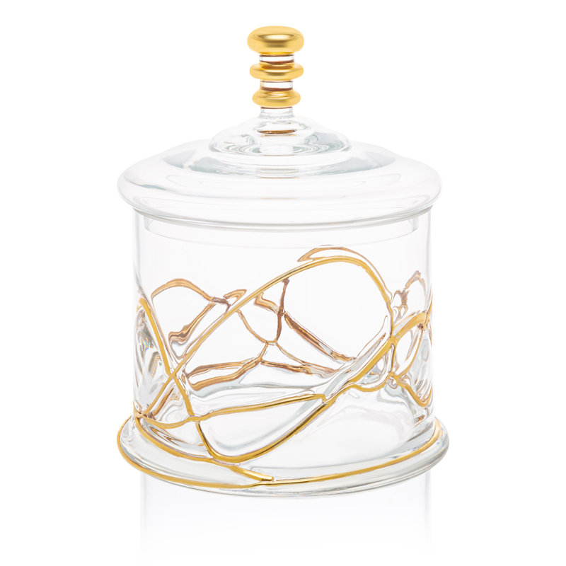 Glass Jar, 5.5"D x 8.75"H