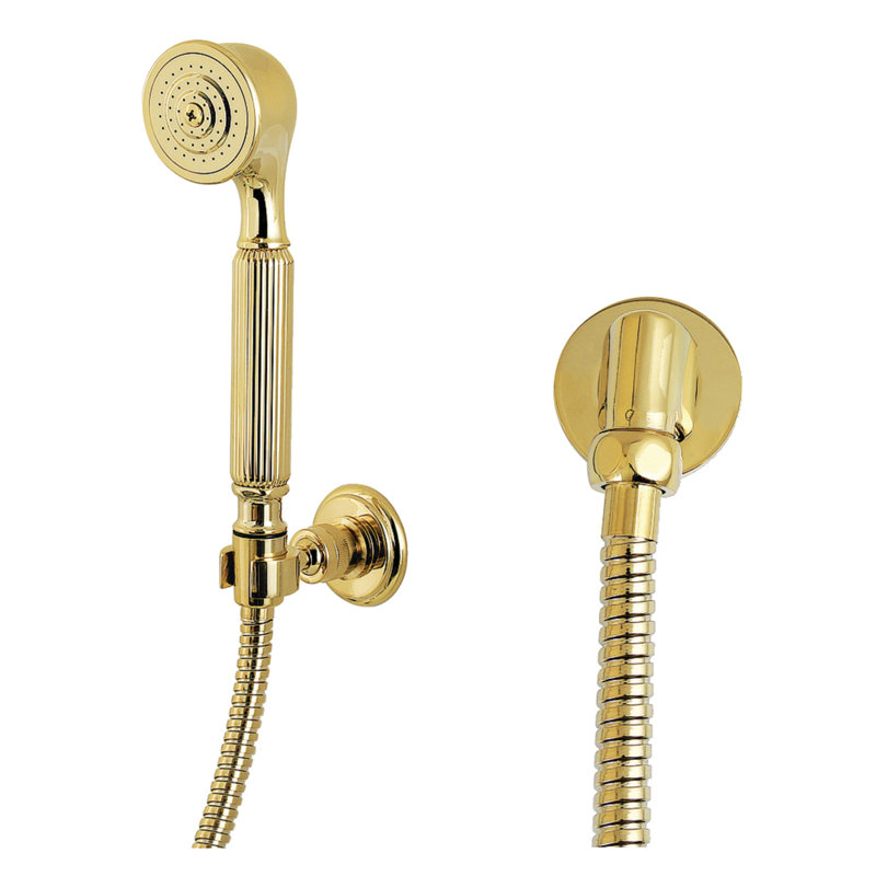 Kingston Brass Restoration Hand Shower Kit, Polished Brass